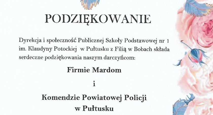 Pułtuska Jedynka dziękuje za wsparcie