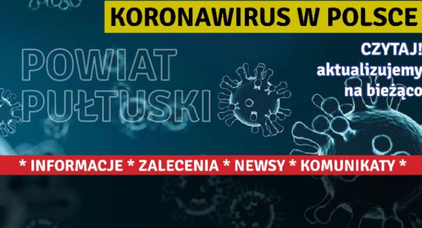 Koronawirus – aktualny stan w powiecie pułtuskim