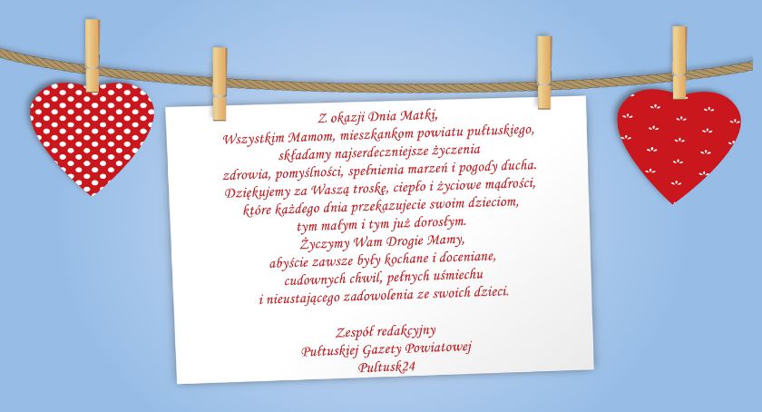 Życzenia z okazji Dnia Matki