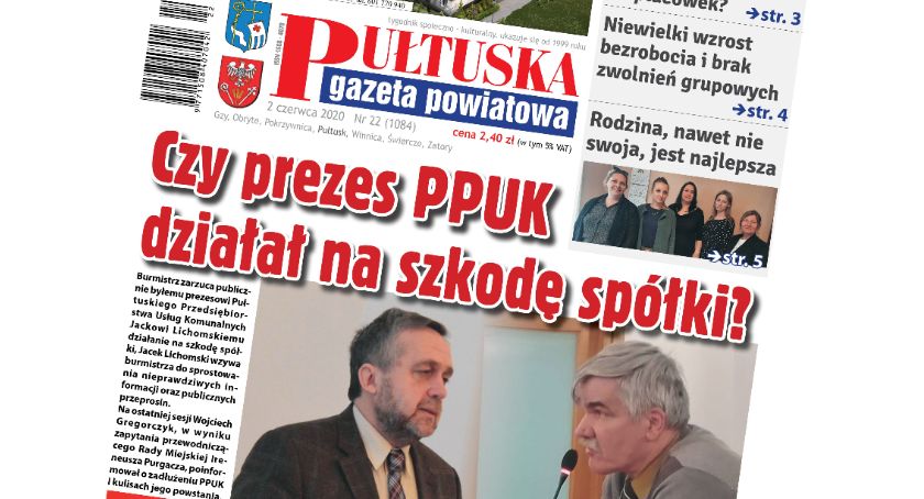 W 22 numerze Pułtuskiej Gazety Powiatowej