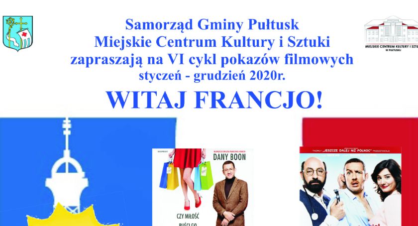 Witaj Francjo! - zaproszenie na VI cykl pokazów filmowych w MCKiS