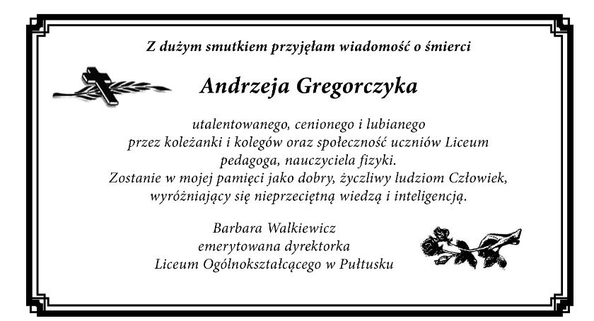 Kondolencje 
