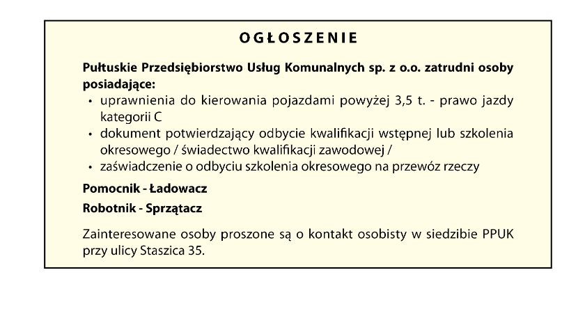 Ogłoszenie