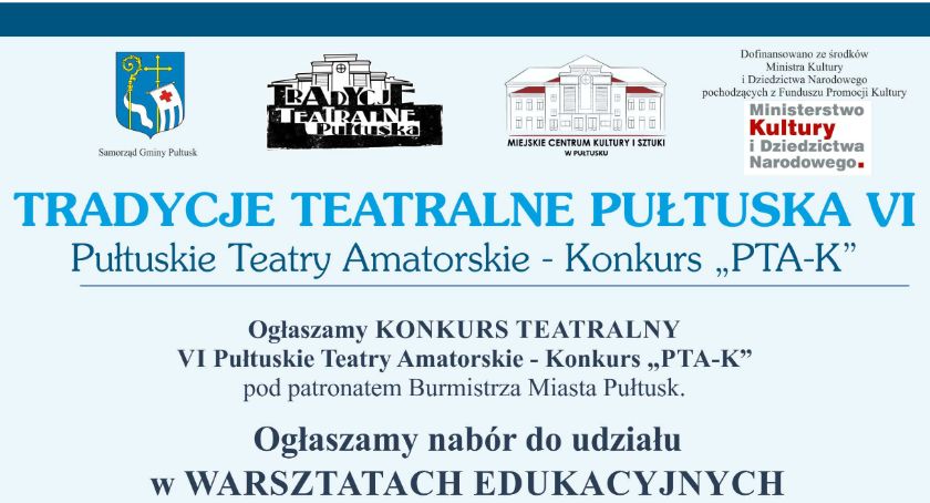 PTA-K powraca! ZAPROSZENIE na warsztaty teatralne