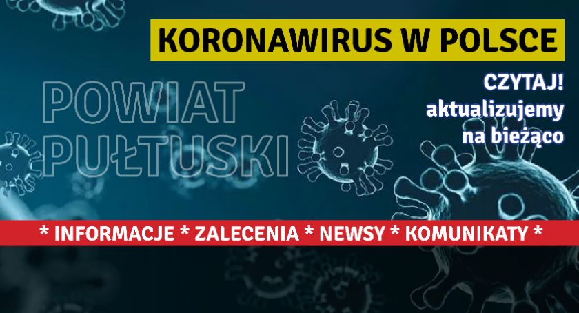 Powiat pułtuski bez zakażonych koronawirusem – komunikat Sanepidu z 17 lipca