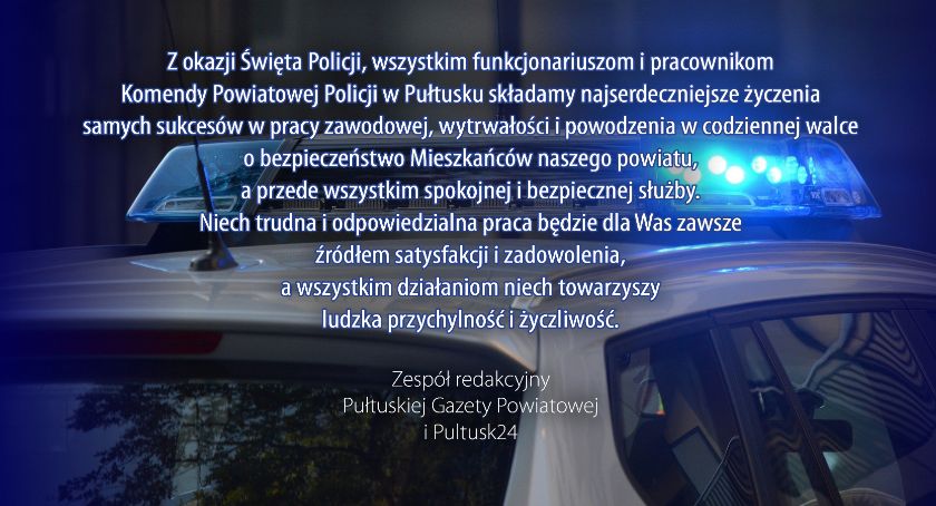 Życzenia z okazji Święta Policji