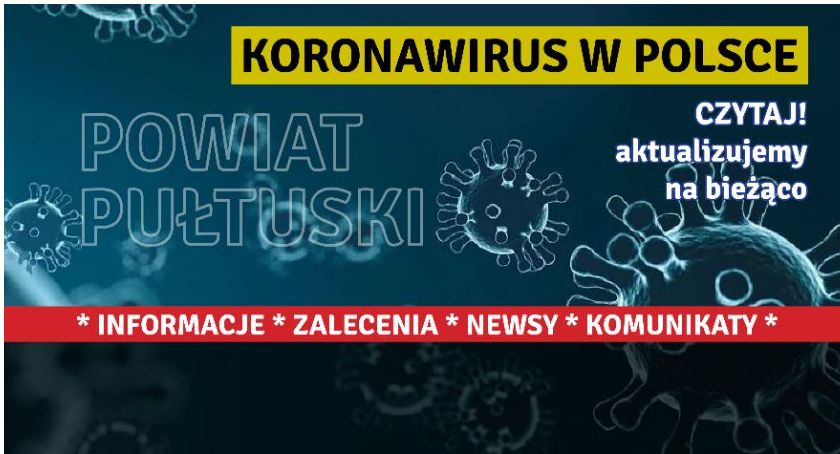 Koronawirus – aktualny stan w powiecie pułtuskim