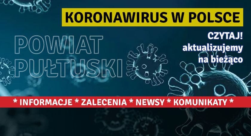 Koronawirus – stan w powiecie pułtuskim w dniu 12 sierpnia