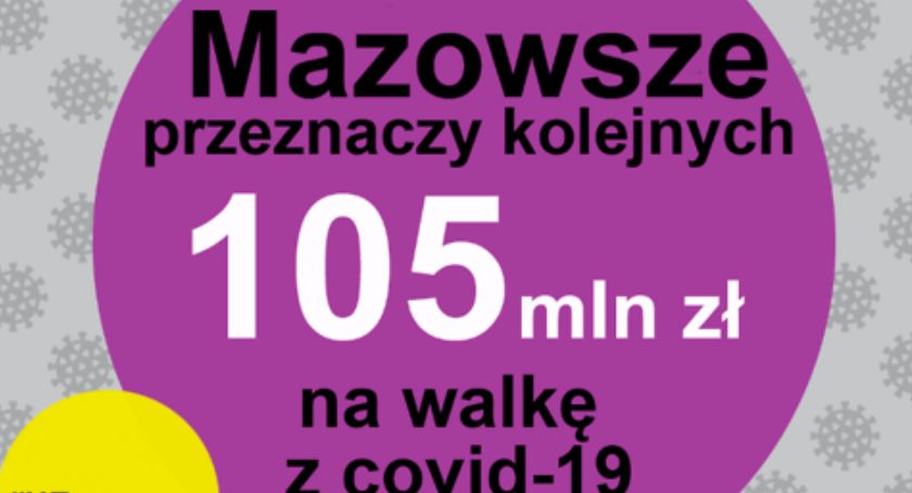 Mazowsze uruchamia kolejnych 105 mln zł z UE na walkę z COVID-19