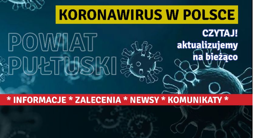 Koronawirus w powiecie pułtuskim - komunikat Sanepidu z 13 września