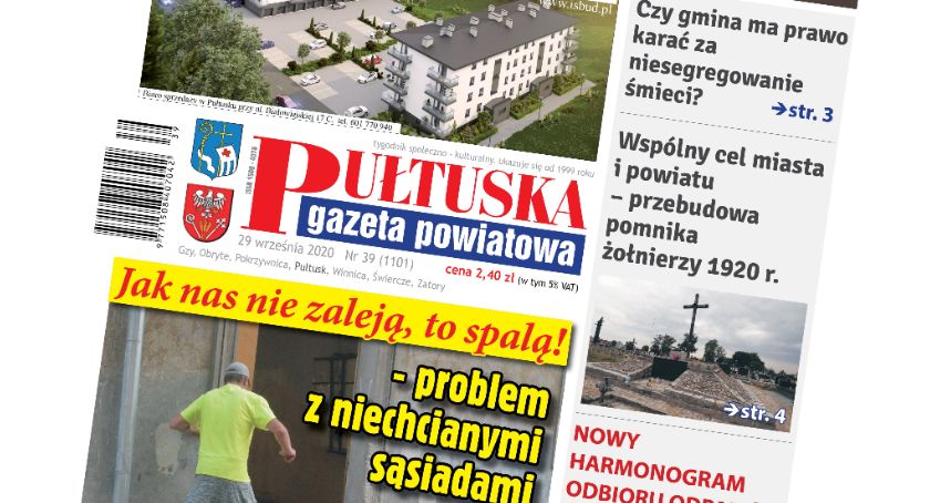 W 39 numerze Pułtuskiej Gazety Powiatowej