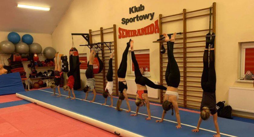 Ścieżka gimnastyczna Air Track w KS Semiramida