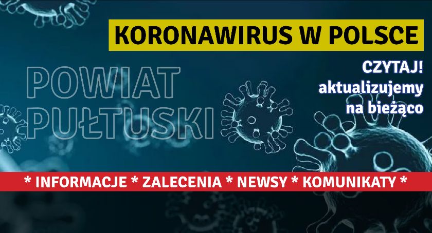 11 osób zakażonych w powiecie pułtuskim - raport Ministerstwa Zdrowia