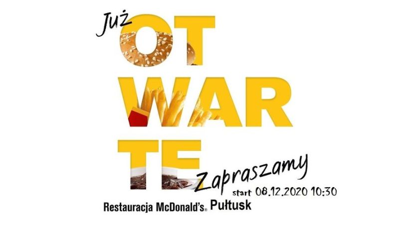 Już dziś otwarcie pułtuskiego McDonald’s-a!