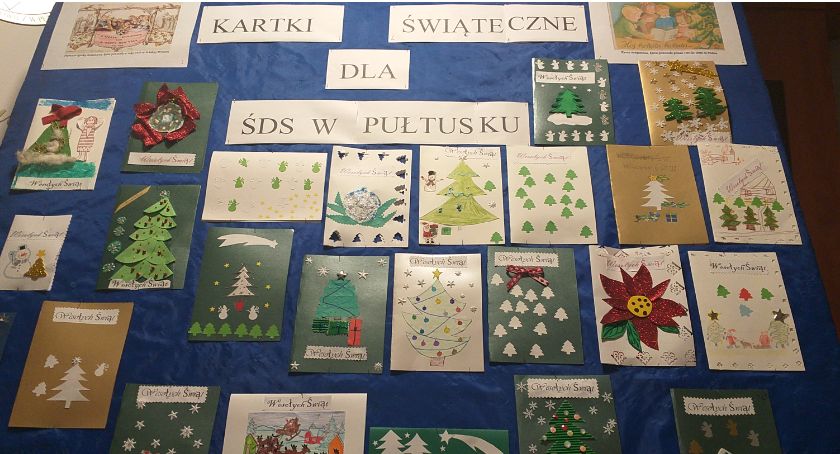 Świąteczna kartka dla wychowanków ŚDS w Pułtusku