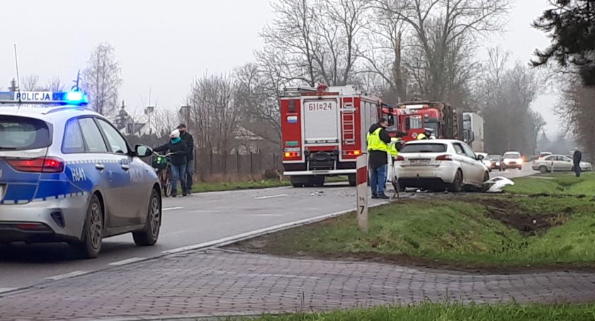 Wypadek! Droga Pułtusk-Nasielsk zablokowana
