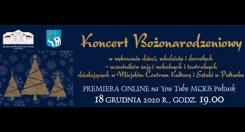 Koncert Bożonarodzeniowy online już jutro - ZAPROSZENIE