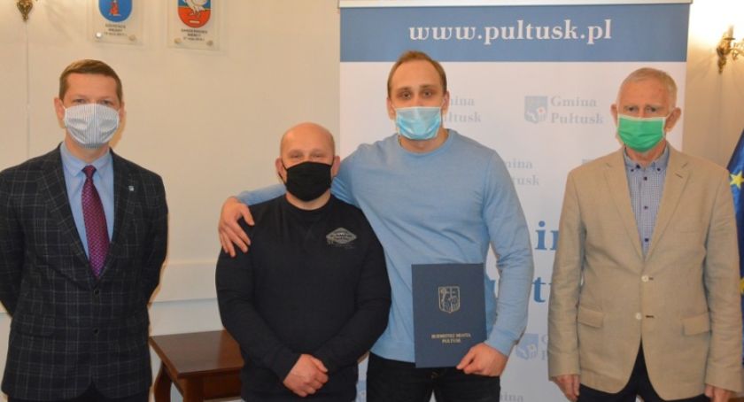Mistrzowie z wizytą u burmistrza