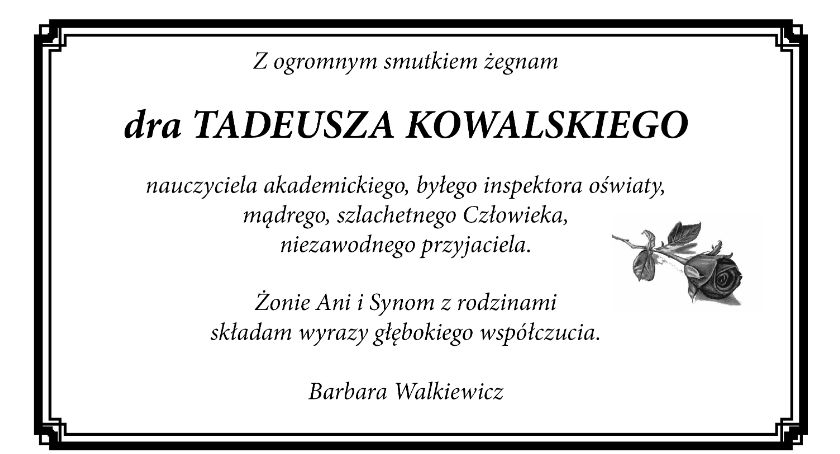 Kondolencje 