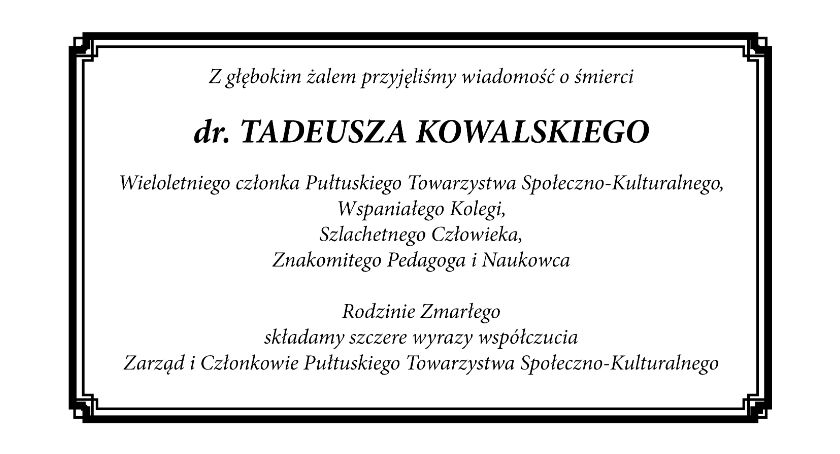 Kondolencje 