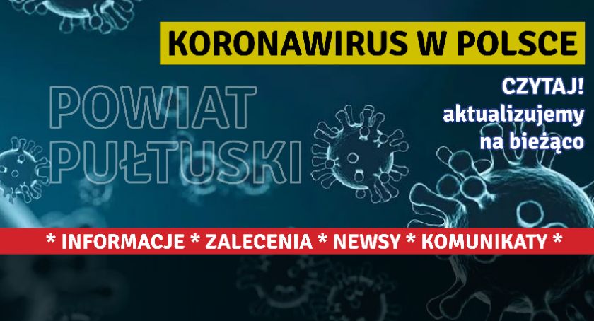 11 osób zakażonych w powiecie pułtuskim- dane z 23 grudnia