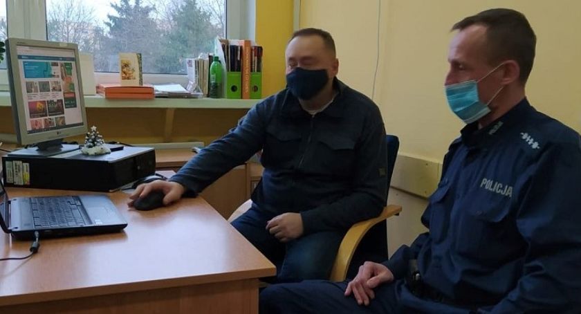 Spotkania online dzielnicowych z uczniami