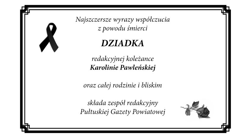 Kondolencje 