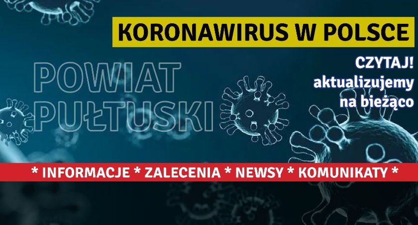 Wzrost zakażeń w powiecie pułtuskim - dane z 6 stycznia