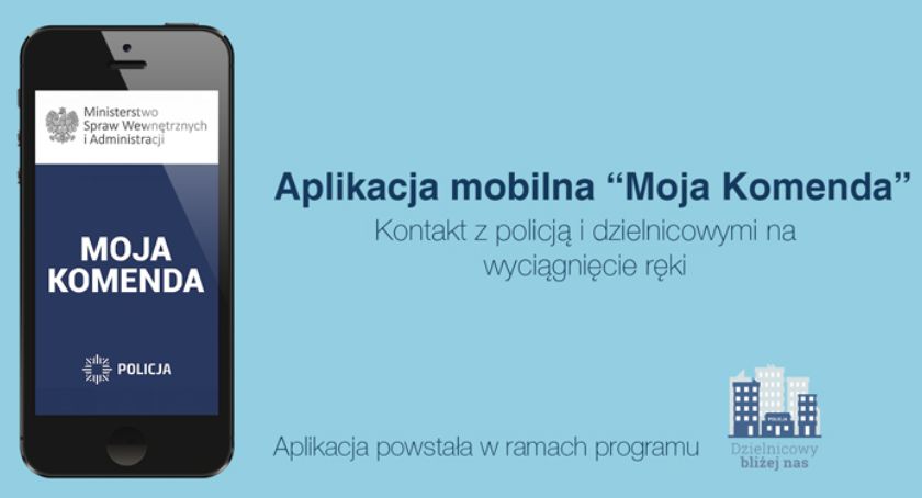 Dzielnicowi promują aplikację MOJA KOMENDA