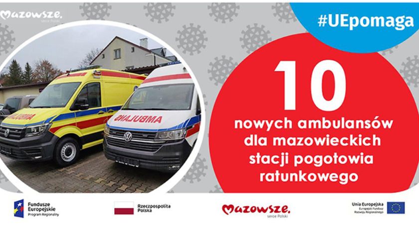 10 nowych ambulansów dla 5 mazowieckich stacji pogotowia ratunkowego