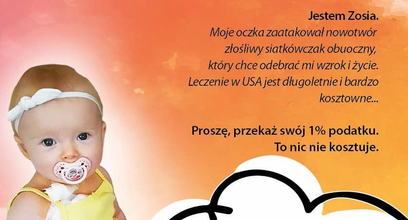 Przekaż 1% podatku na leczenie Zosi Pawłowskiej 