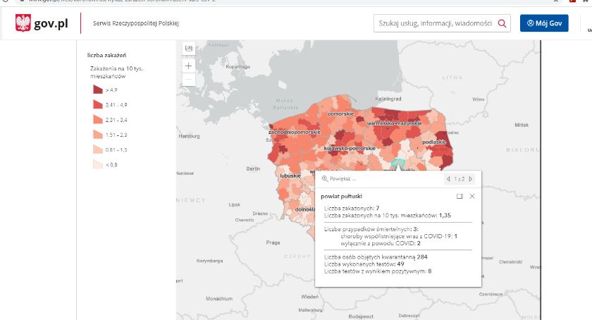 Wreszcie wiemy więcej – nowa mapa MZ dotycząca pandemii