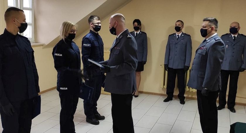 Nowo przyjęci funkcjonariusze ślubowali