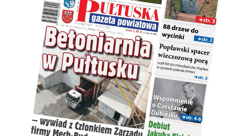W 6 numerze Pułtuskiej Gazety Powiatowej