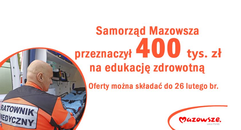 Samorząd Mazowsza dofinansuje edukację zdrowotną