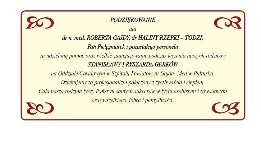 Podziękowanie