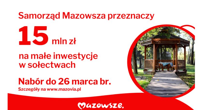 Ponad 15 mln zł dla sołectw od samorządu województwa