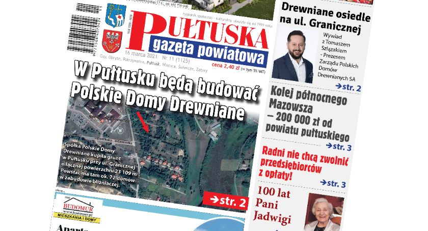 W 11 numerze Pułtuskiej Gazety Powiatowej