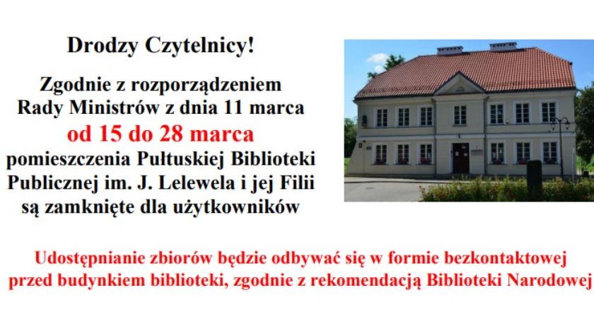 Nowa procedura wypożyczeń w pułtuskim Lelewelu 