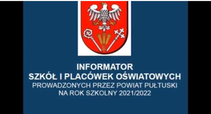 Informator szkół i placówek oświatowych powiatu pułtuskiego - 2021/2022