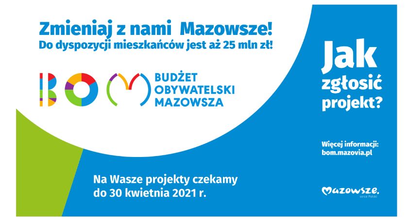 Dwa tygodnie na zgłaszanie projektów do Budżetu Obywatelskiego Mazowsza
