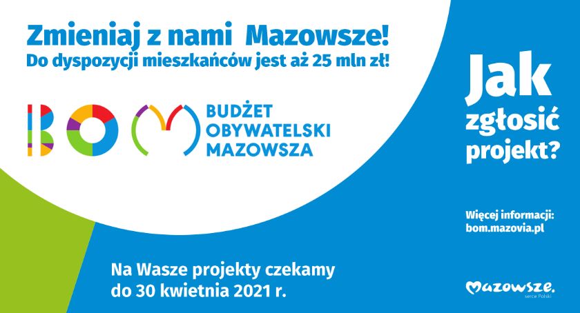 Dwa tygodnie na zgłaszanie projektów do budżetu obywatelskiego Mazowsza