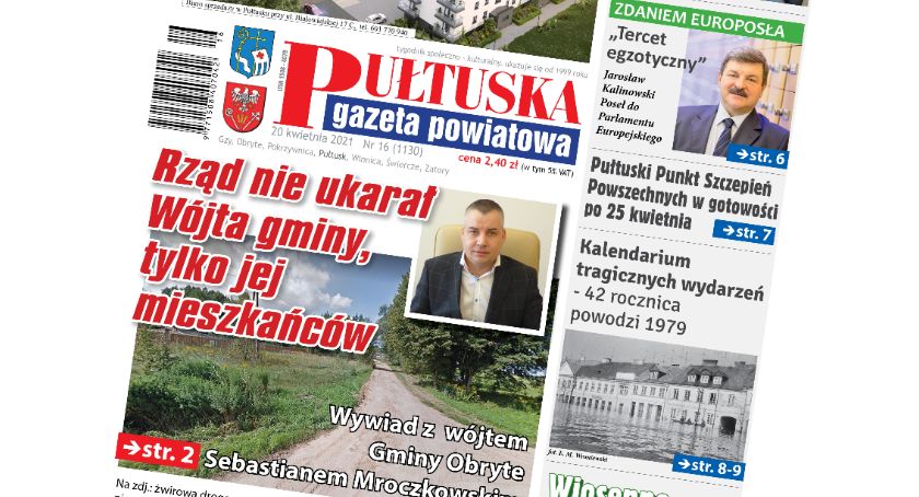 W 16 numerze Pułtuskiej Gazety Powiatowej