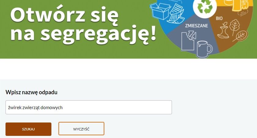 UM Ciechanów uruchomił internetową wyszukiwarkę odpadów - sprawdź jak działa