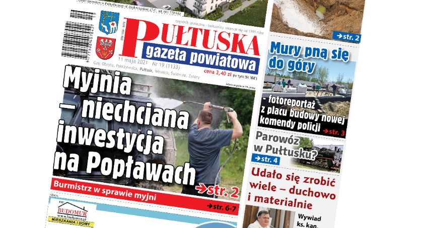 W 19 numerze Pułtuskiej Gazety Powiatowej