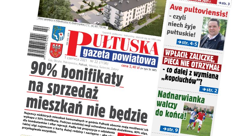 W 22 numerze Pułtuskiej Gazety Powiatowej