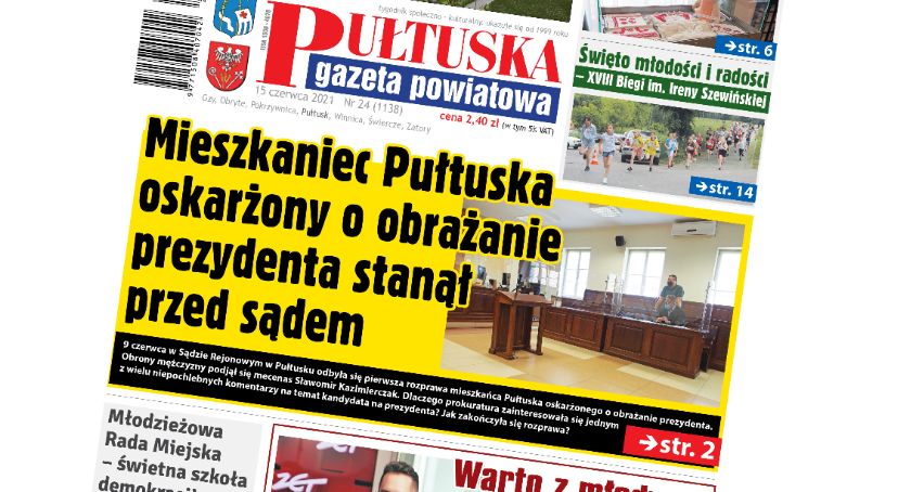 W 24 numerze Pułtuskiej Gazety Powiatowej