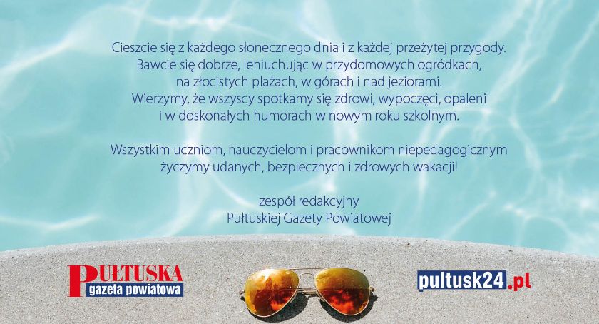 Życzenia na wakacje