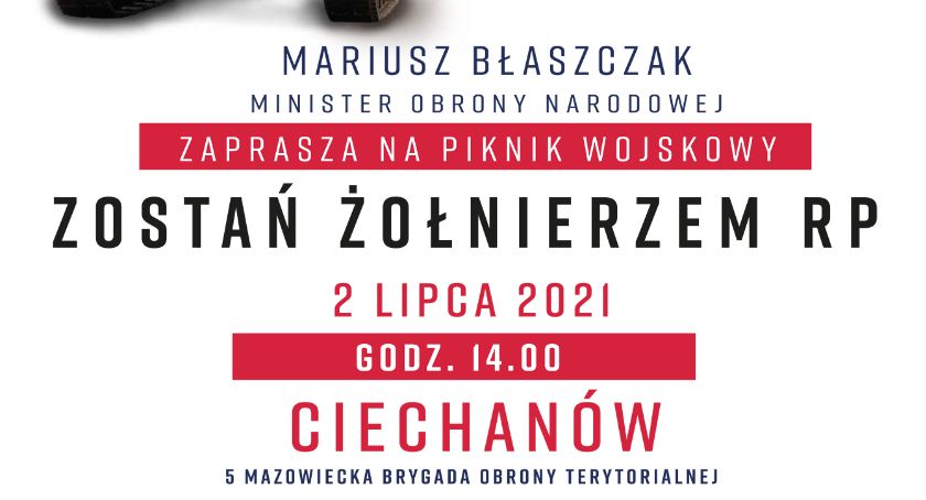 Zostań Żołnierzem RP - zaproszenie na piknik wojskowy z terytorialsami