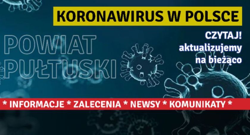 14 lipca: codzienny raport o epidemii z powiatu pułtuskiego